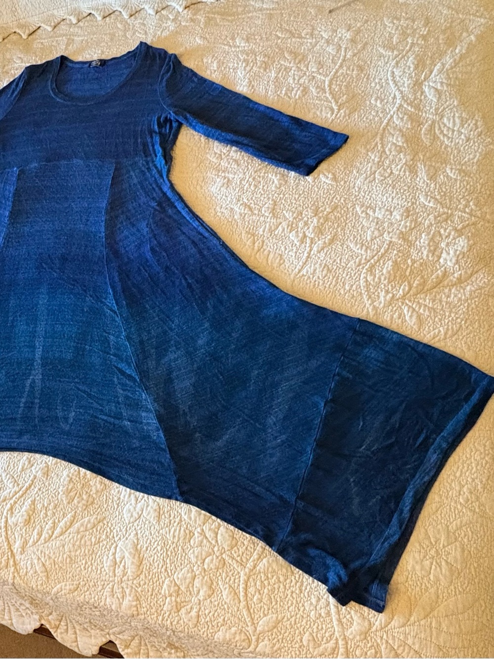Art of Cloth Women's Asymmetrical Dress in Purple, Blue and Teal